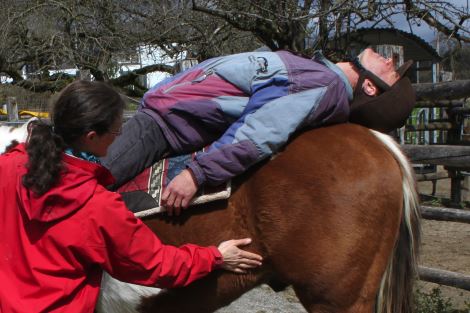 Foto: Reittherapie mit Kind